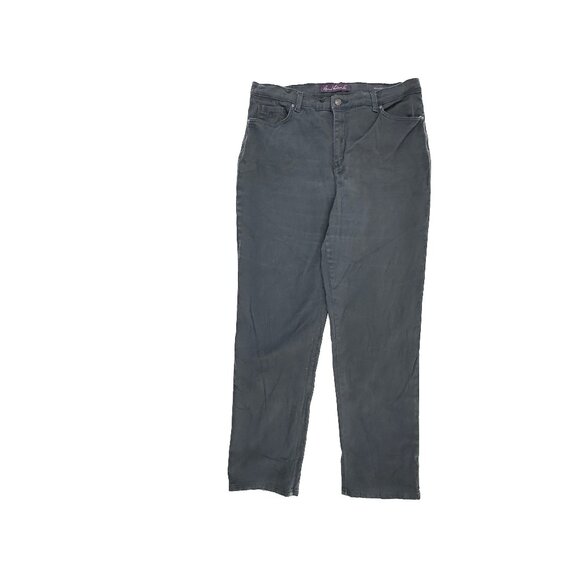 Gloria Vanderbilt Amanda Straight Leg Women's size 14 Gray Denim Jeans - Picture 1 of 5
